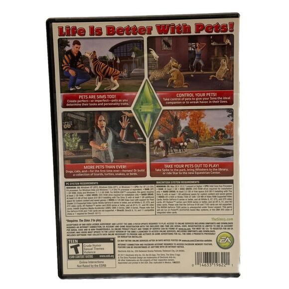 The Sims 3 Pets PC Expansion Pack - Preowned in Original Case - Picture 2 of 4